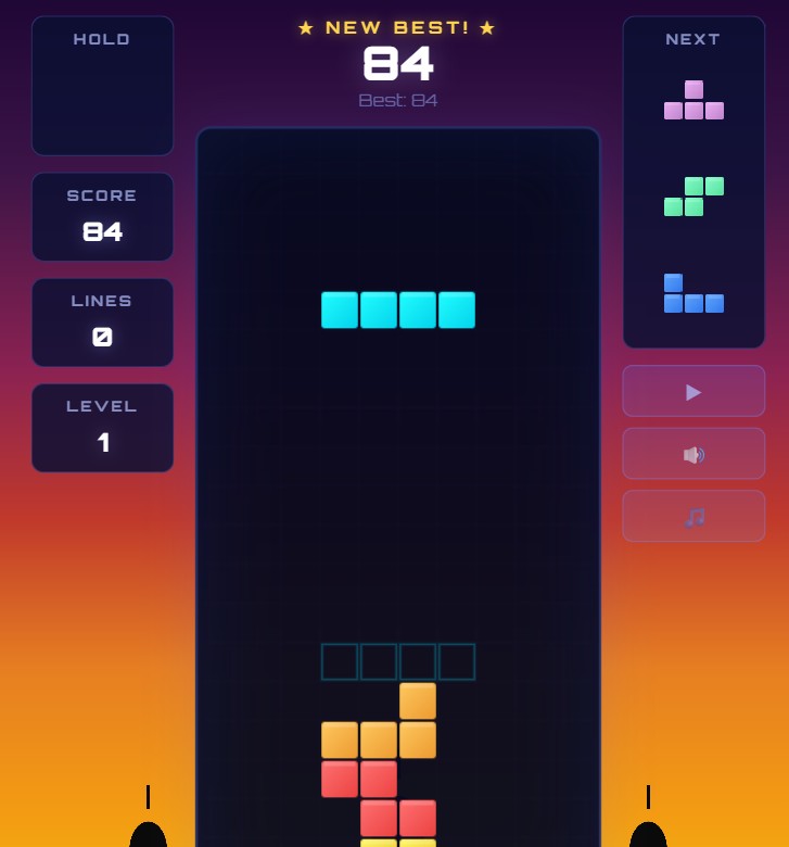 Tetris screenshot